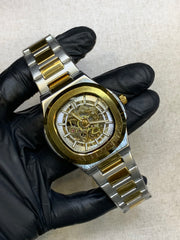 BESTWIN Automatic Men's Skeleton Stainless Steel Wrist Watch