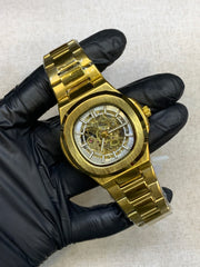 BESTWIN Automatic Men's Skeleton Stainless Steel Wrist Watch