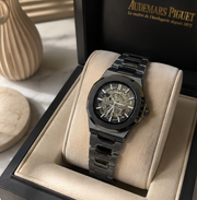 BESTWIN Automatic Men's Skeleton Stainless Steel Wrist Watch