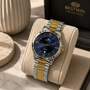BESTWIN Men's Executive Stainless Steel Chain Watch
