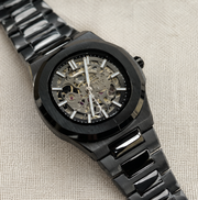 BESTWIN Automatic Men's Skeleton Stainless Steel Wrist Watch
